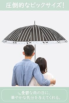 Amazon | F.ZH 長傘 完全遮光 晴雨兼用 レディース 傘【竹手元